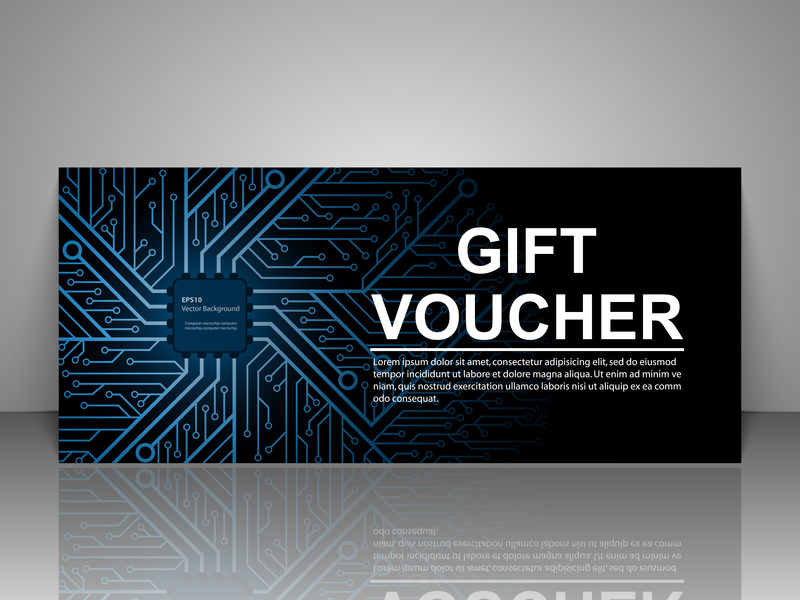 Gift voucher technology template.