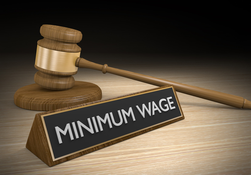 Minimum wage increase law concept